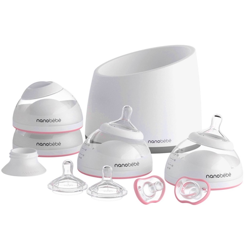 Nanobebe starter set and storage organizer
